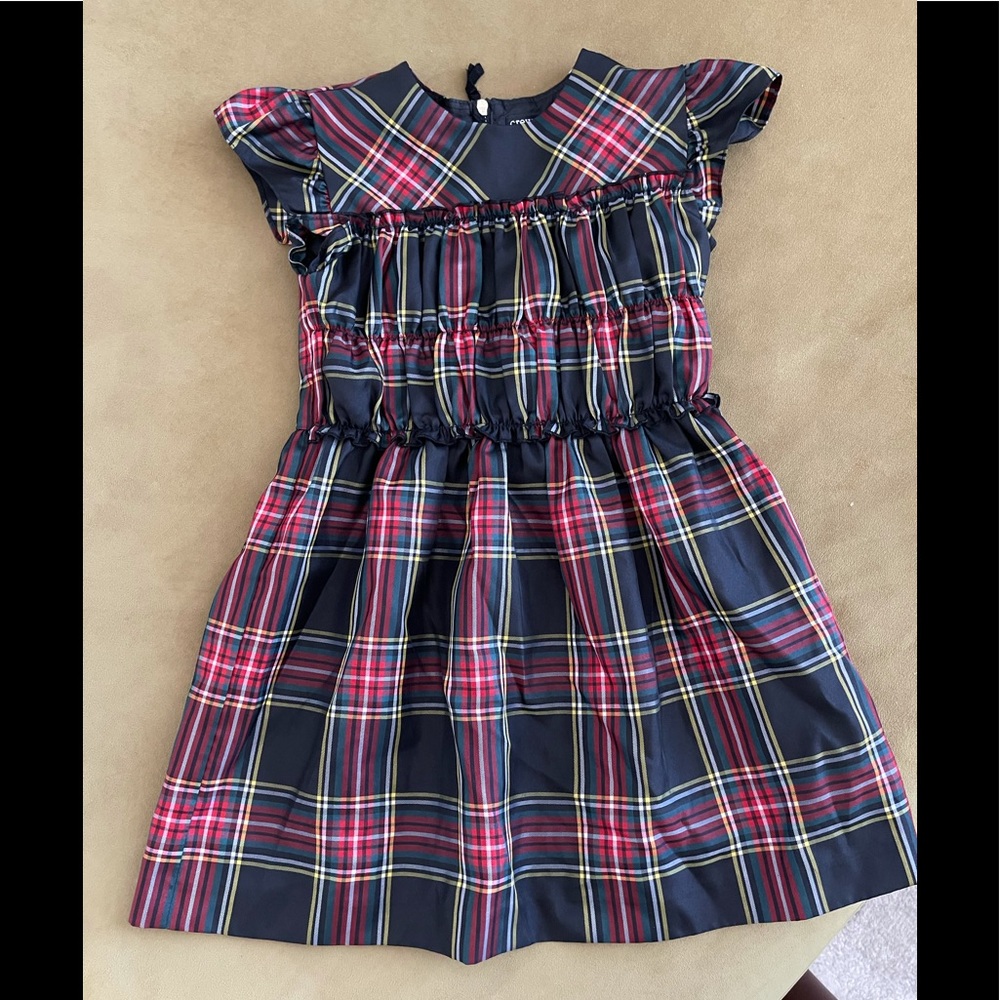 Jcrew (crewcuts) kids satin Christmas dress size 5